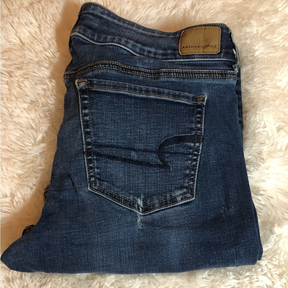 American Eagle 🦅 Artist Flare Super Stretch Jeans Sz 14 Regular